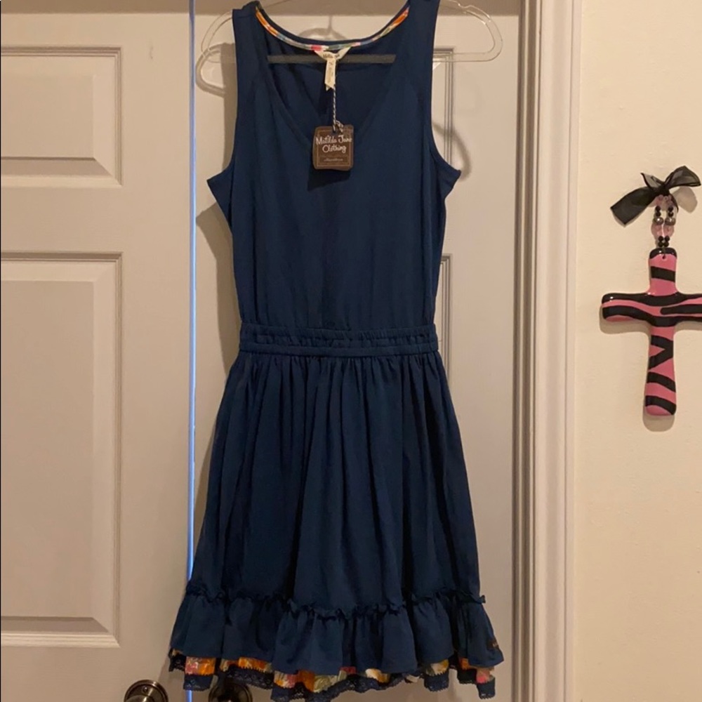Matilda Jane NEW W/ TAGS Women Navy & Floral Dress